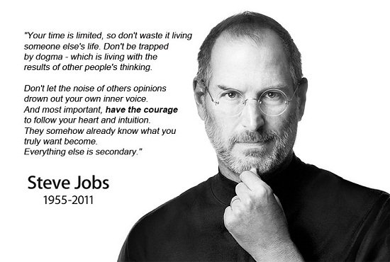 Steve Jobs inspiring quote
