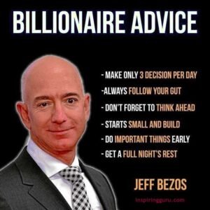 billionaire advice