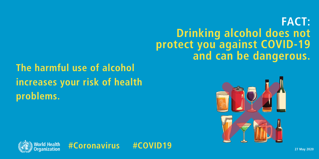 can safe for covid-19 drinking alcohol