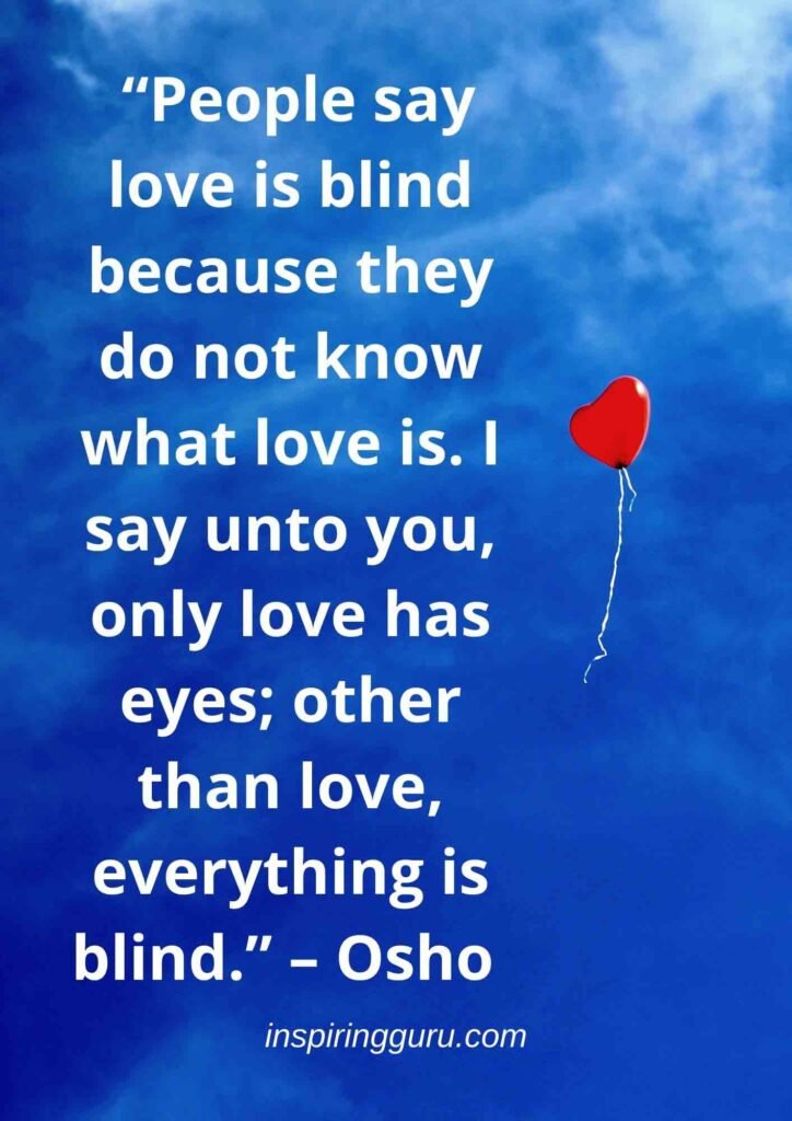 Osho best 7 quotes about love