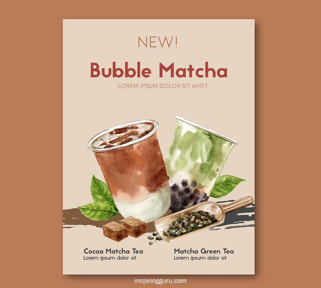 Sweetened tea base bubble tea