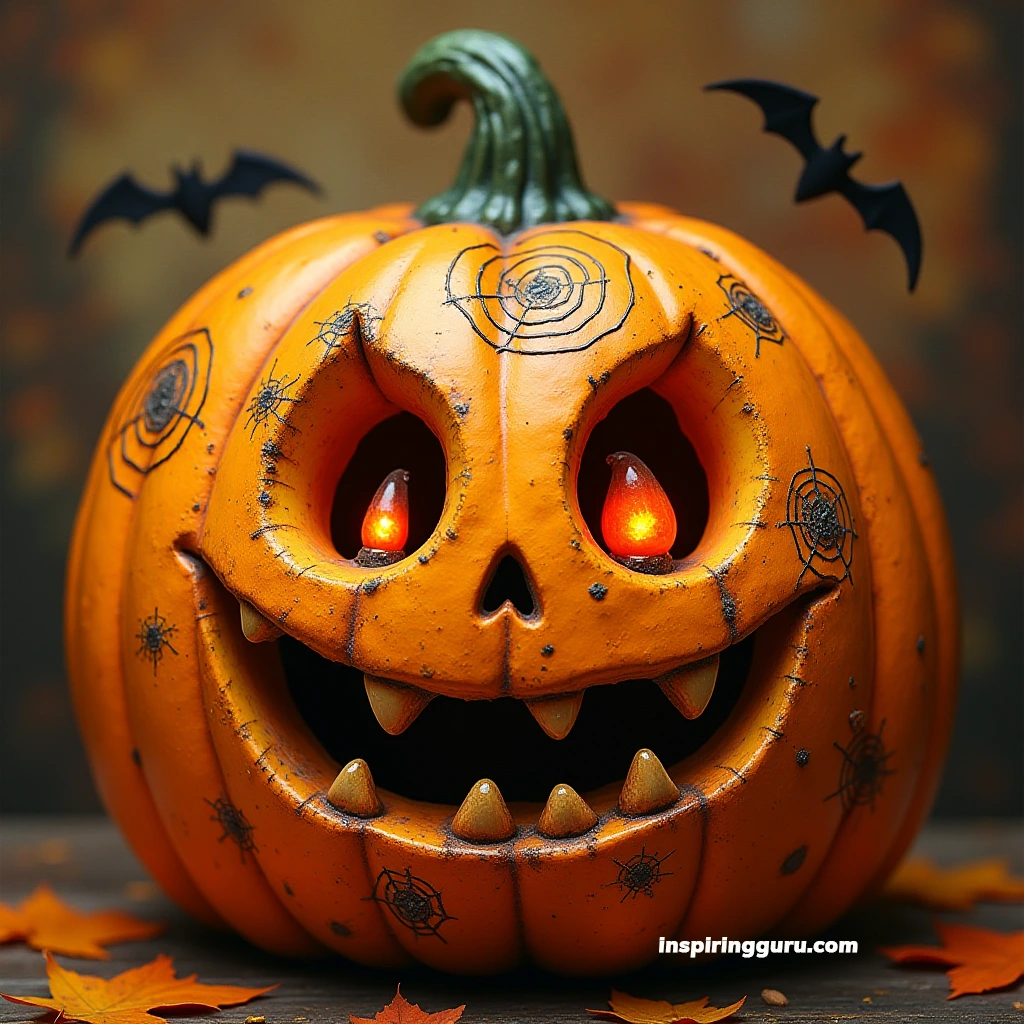 Layered pumpkin carving techniques