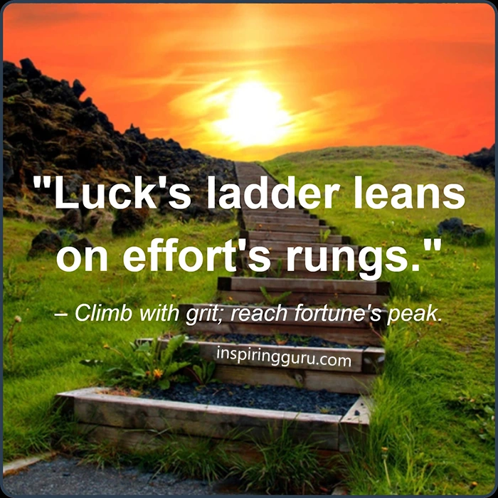 Short Quotes on Luck and Success