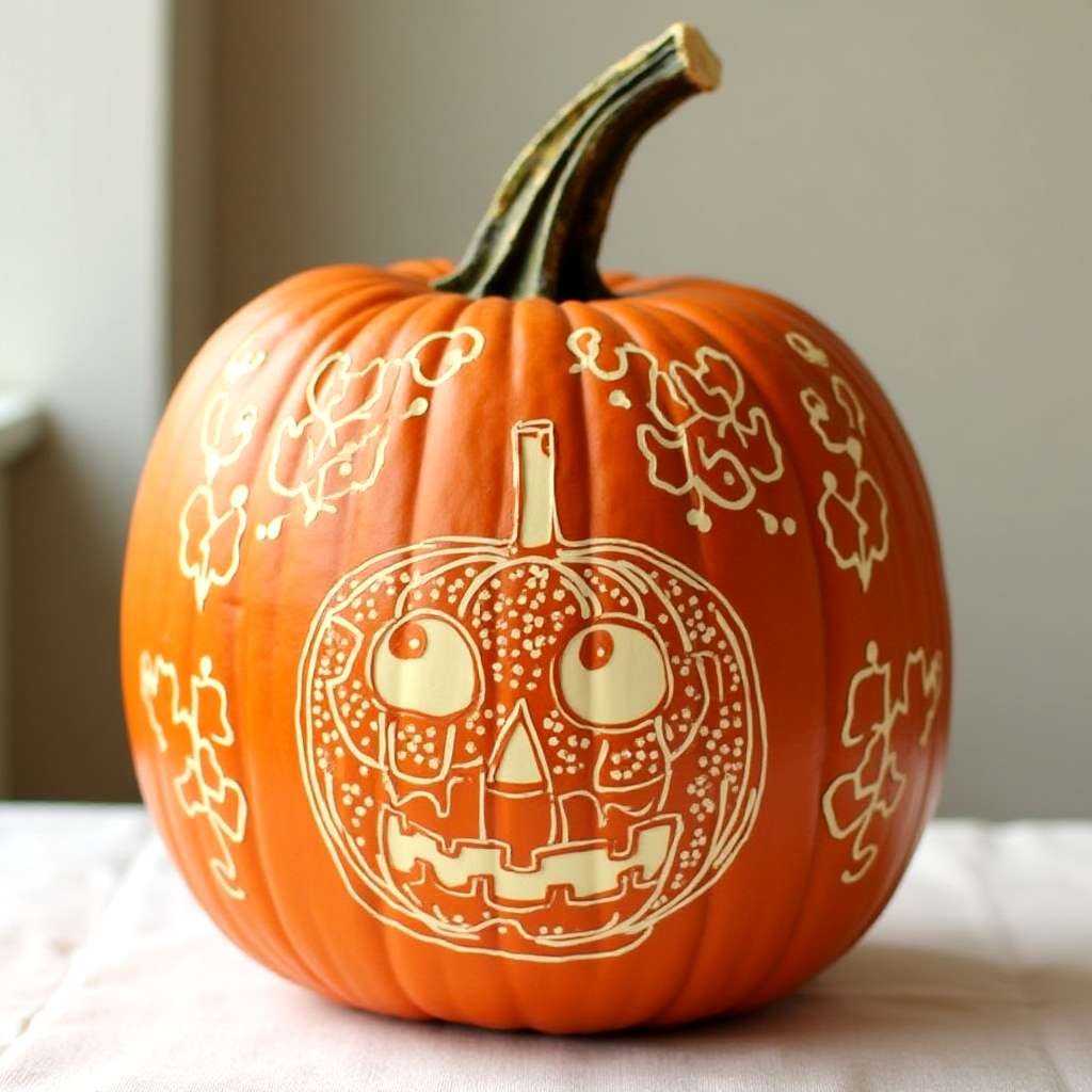 pumpkin painting and cutting idea 2025