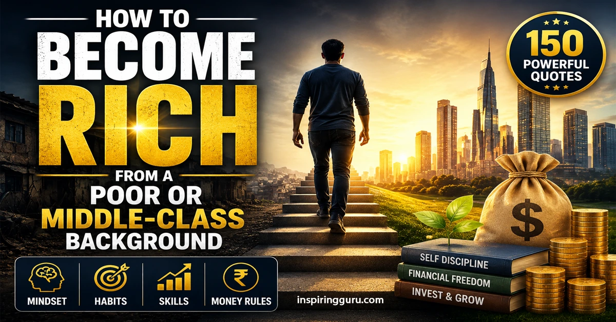 How to Become Rich from a Poor or Middle-Class Background